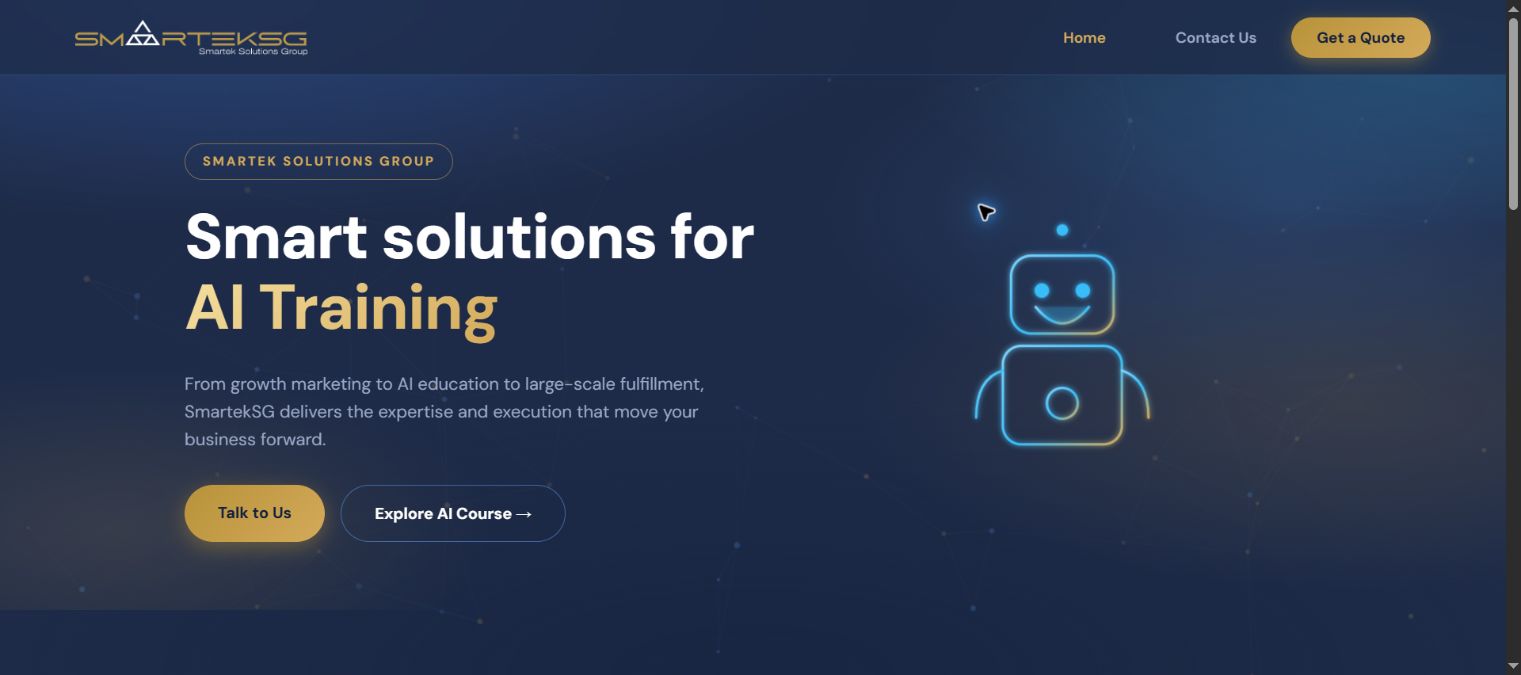 SmartekSG website screenshot